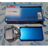 Nintendo 3ds Xl Standard Color Azul Con Caja Y Cargador Usa