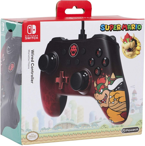 Control Nintendo Switch Alambrico Bowser Original Nuevo Msi