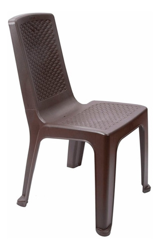 Silla De Jardín Apilable Rimax 7201  Wengue