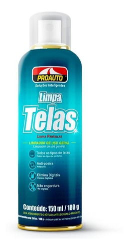 Limpa Telas Uso Geral Auto Informática Proauto 150ml