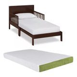 Cama Infantil De Madera Dream On Me Espresso Con Colchon