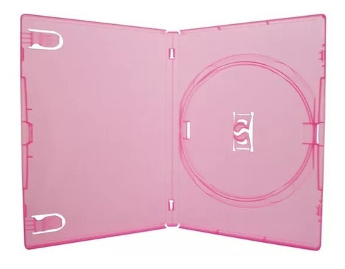 Estojo Box Dvd Amaray Rosa Cx Com 25 Unidades