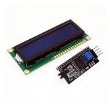 Display Lcd 1602 I2c Serie Backlight Azul 16x2 Hobbytronica