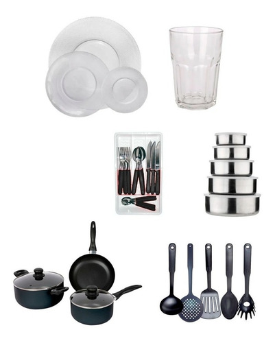 Set Juego Vajilla Completo 95 Pzs Bateria Cocina Kit Pack