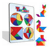 Kit 4 Tangram Em 1 Brinquedo Pedagógico Quebra-cabeça Grande