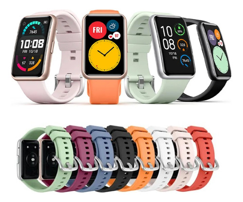 Correa De Silicona Para Huawei Watch Fit - Colores