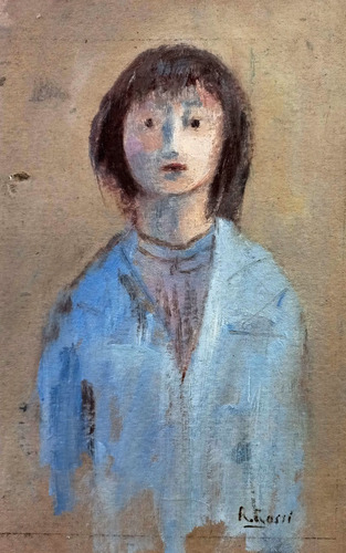 Mujer, Oleo De Roberto Rossi.