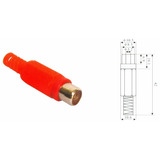 20x Conector Hpm-401 Vm Plug Rca Fêmea Plástico P/ Extensão