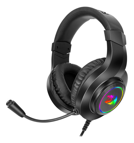 Headset Redragon Gamer Hylas Com Microfone Preto H260rgb