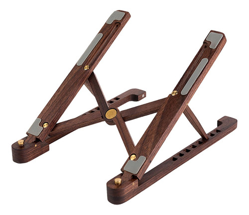 Soporte Plegable Para Ordenador Portátil, Marron Oscuro