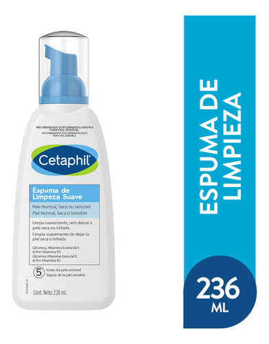 Cetaphil Espuma De Limpieza Suave Rostro 236ml