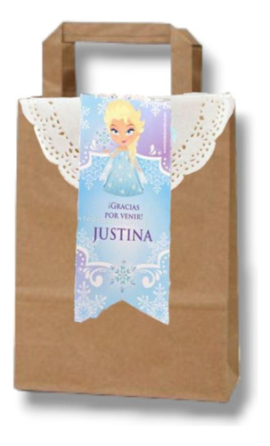 Bolsa X25 Frozen Candy Bar Regalo Souvenirs Cumpleaños 15