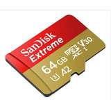 Cartão Memória 64gb Micro Sd Extreme 170mbs V30 4k Sandisk