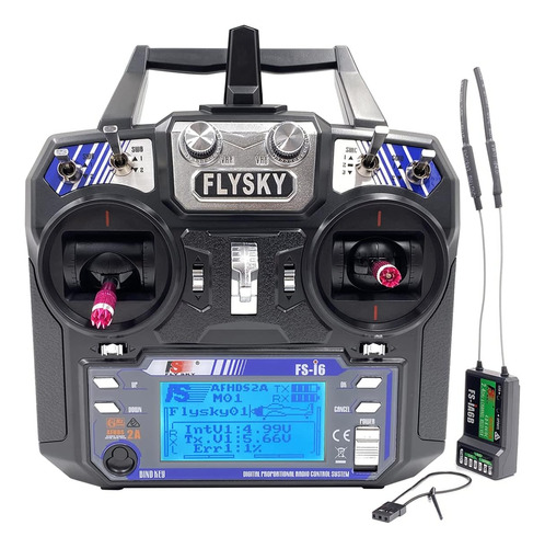 Transmisor Y Grabación Dtxmx Flysky Fs-i6 6 Canales 2.4 G Rc