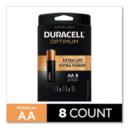Duracell 03257 - Batería Aa Optimum Extra Life (paquete De 8