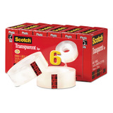 Scotch Cinta Transparente De 0 75 X 1000 Pulgadas  Transpare