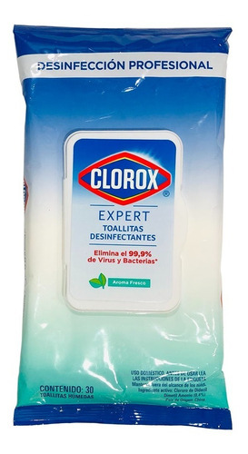Toallitas Desinfectantes Clorox Pack 30 Pzs.