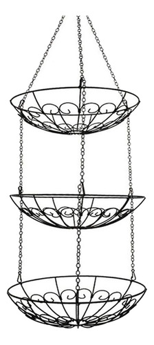 Cesta De Fruta Colgante Con Ganchos, Estante Colgante, Anim