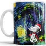 Taza Snoopy Van Gogh Navidad Edición Especial
