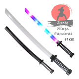 Espada Katana De Brinquedo Espada Ninja Samurai Som E Luz