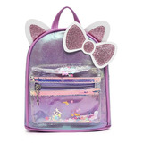 Navidad Mochila Kawaii Con Orejas De Gato, Bolso Pu Fashion Girl