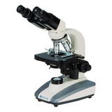 Microscópio Biológico Binocular Di-136b Com Câmera E Kit Cor Branco 110v/220v