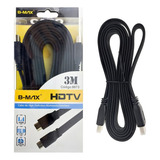 Cabo Hdmi Gold 3m Metros Mts 4k 3d Full Hd Blindado Tv Pc