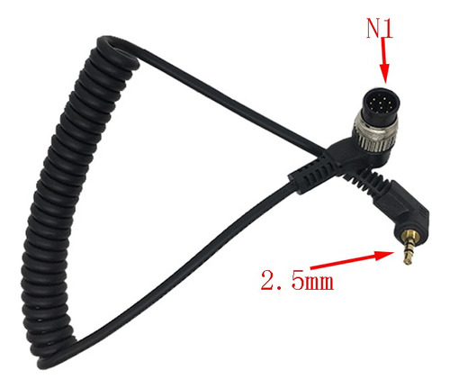 Cable N1 Disparador Remoto Conector De 2,5mm Para Nikon