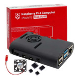 Kit Raspberry Pi 4 B 8gb Fonte Case Cooler Basic