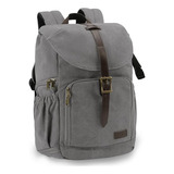 Mochila Para Fotografia Camaras Dslr Laptop 15 Color Gris