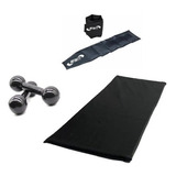 Kit Musculação Fitness Home Box Halter 5kg + Caneleira 4kg