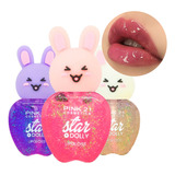 Brillo De Labios Lip Gloss Glitter Conejito Pink 21