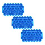 Recipiente Reutilizable Para Hielos, Mxmsj-003, 3pzas, Azul,