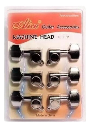 Juego De Clavijas Guitarra Electrica / Acustica Marca Alice