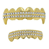 Grills Para Dientes - Vampire Fangs 14k Gold Plated Top & Bo