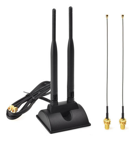 Eightwood Antena Wifi De Doble Banda De 2.4 Ghz Y 5 Ghz, Ant