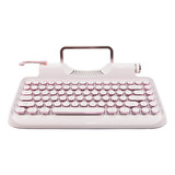 Zyqm Retro Typewriter Teclado Mecánico Inalámbrico Y Con