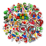 Stickers Mario Bros Modelo 4 Pack 20 Unidades Surtidos 