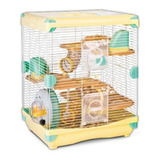Jaula Plastica Hamster Land Amarillo 3 Pisos Juegos Sunny