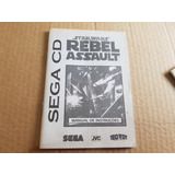 Manual Tec Toy Sega Cd Raro Star Wars Rebel Excelente Estado