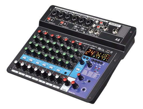 Consola Mezcladora De Audio Con Ecualizador Estéreo Para