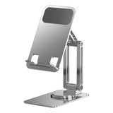 H Suporte Giratório Metal Alumínio Para Celular Mesa