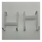 Perchero Metal Blanco Para Puertas P Dos. Brightroom Imp Usa