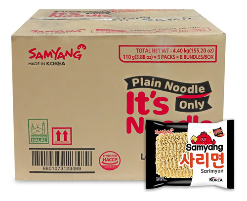 Ramen Samyang I'ts Only Noodle Caja 40 Piezas
