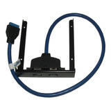 Nisuta Bracket Frontal Usb 3.0 2 Puertos Ns-slusb3f