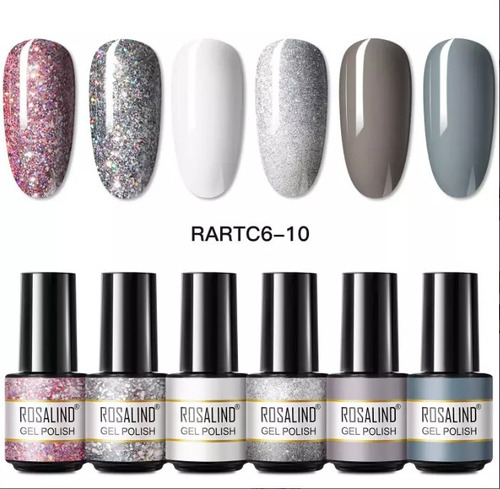 Set De Esmalte Semipermanente Rosalin - mL a $13094