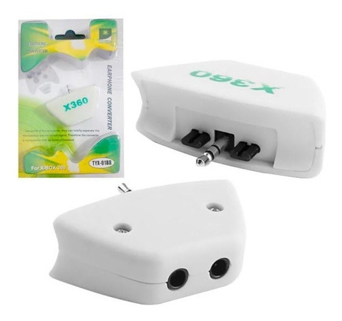 Adaptador Conversor De Fone De Ouvido E Mic Para Xbox 360