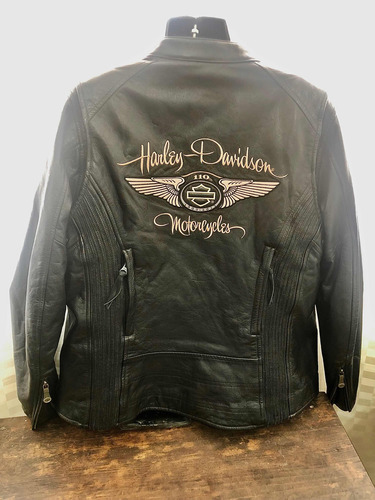 Chamarra Harley Davidson De Piel Para Dama Original