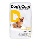 Fralda Descartável Higiênica P/ Cães Macho Dogs Care M 24 Un