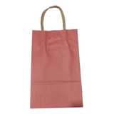 Bolsa Kraft Color Con Manija 12x6x19,5 Cm Pack X 10 Unidades